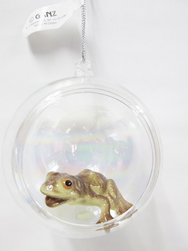 Clear Glass Globe Ornament by GANZ